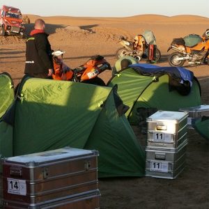Alubox.com A081 Expedition camp in the Intercontinental Rally - the real way to Sahara